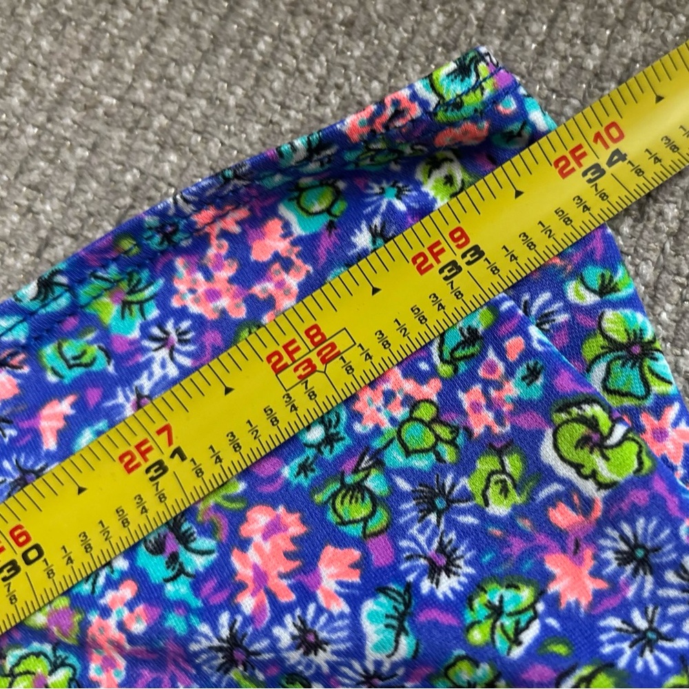 🩱2/$16🩱VINTAGE EUC asymmetric Stretch multicolor mini side-tie coverup - Picture 11 of 11